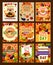 Thanksgiving greeting vector poters or cards