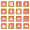 Thanksgiving icons pink