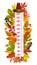 Thanksgiving kids height chart autumn harvest