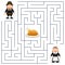 Thanksgiving Maze for Kids - Pilgrims