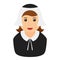 Thanksgiving Pilgrim Woman Avatar Icon