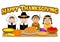 Thanksgiving Pilgrims and Indians/eps