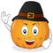 Thanksgiving Pumpkin Character with Hat