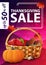 Thanksgiving sale, up to 50% off, pink vertical web banner with fruit and vegetable basket