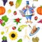 Thanksgiving stickers elements pattern