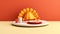 thanksgiving table decoration 3d illustration