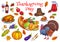 Thanksgiving traditional celebration symbols