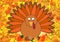 Thanksgiving turkey background illustration