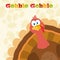 Thanksgiving Turkey Bird Cartoon Mascot Character Peeking From A Corner