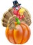 Thanksgiving Turkey and Pumpkin