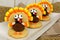 Thanksgiving turkey shaped cookies