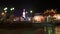 Thao Suranaree monument near city wall at night