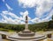 Thao Suranari statue with beautiful sky at Thao Suranari Park,Ban Nong Sarai,Pak Chong,Nakhon Ratchasima,Thailand.