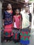 Tharu cultural dress with three Sisters in Nepal they& x27;re so beautiful girl
