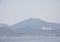 Thassos, August 16th: Misty landscape from Thassos island in Greece