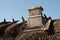 Thatch with chimney