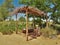 Thatch Covered Gazebo at Pipe Spring National Monument