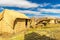 Thatched home on Floating Islands on Lake Titicaca Puno, Peru, South America. Dense root that plants Khili interweave