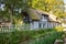 Thatched roof cottage in Veules les Roses France.