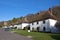 Thatched roof houses in English village