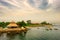 The thatched shed in harbour