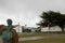 Thatcher Drive monument, Port Stanley, Falkland Islands