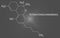 THC, delta-9-tetrahydrocannabinol, dronabinol, cannabis drug molecule. Skeletal formula.