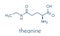 Theanine herbal molecule. Constituent of tea prepared from Camellia sinensis. Also taken as nutritional supplement. Skeletal.