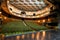 Theater balcony parterre bed stage spotlight