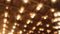 Theater and Concert Hall Ceiling with Blurred Bokeh Retro Flashing Marquee Lights in Downtown 1080p
