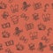 Theater flat icons pattern