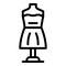Theater mannequin icon, outline style