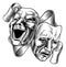 Theater Or Theatre Drama Comedy And Tragedy Masks