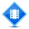 Theaters icon isolated on special blue diamond button