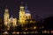 Theatinerkirche church in Munich at night