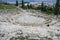 Theatre of Dionysus in Athens Greece. Historical archeological attractions landscape view