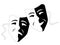 Theatre masks (Tragedy comedy)