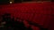 Theatre Red Seats Medium Shot Rack Focus