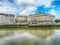 Theatre Square and Nive river in Bayonne, France