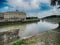 Theatre Square and Nive river in Bayonne, France