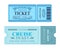 Theatre Ticket Cruise Coupon Vector Illustrations