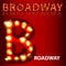 Theatrical Lights Broadway Text