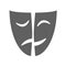 Theatrical masks graphic icon