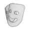 Theatrical masks tragedy and comedy character