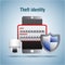 Theft identity security access protection login password