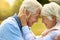 Their bond is unbreakable. a senior couple enjoying the day together in a park.