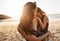 Their bond is unbreakable. a young woman spending the day at the beach with her daughter.