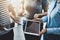 Their devices keep them productive. Closeup shot of a group of businesspeople using digital tablets in an office.