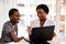 Their latest invention is sure to make waves. two businesswomen working together on a laptop in an office.