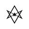 Thelema Unicursal hexagram religious symbol simple icon